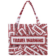 Travel Warning Shield Stamp Mini Tote Bag by Nexatart