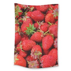 Strawberries Berries Fruit Large Tapestry