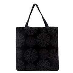 Spider Web Grocery Tote Bag by Valentinaart