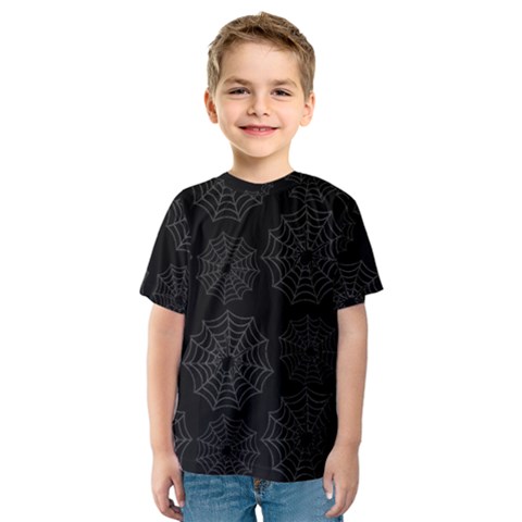 Spider Web Kids  Sport Mesh Tee by Valentinaart