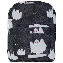 Spider Web And Ghosts Pattern Full Print Backpack by Valentinaart