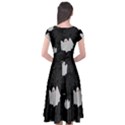 Spider web and ghosts pattern Cap Sleeve Wrap Front Dress View2