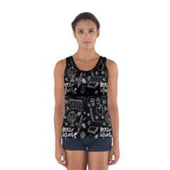 Back To School Sport Tank Top  by Valentinaart