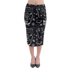 Back To School Midi Pencil Skirt by Valentinaart