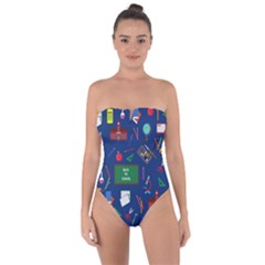 Back To School Tie Back One Piece Swimsuit