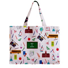 Back To School Zipper Mini Tote Bag by Valentinaart