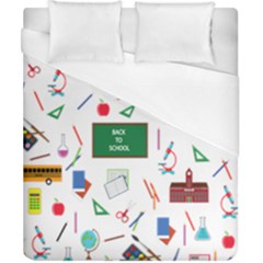 Back To School Duvet Cover (california King Size) by Valentinaart