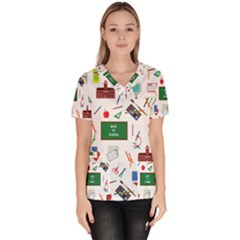 Back To School Scrub Top