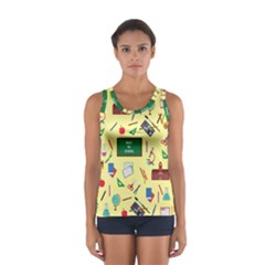 Back To School Sport Tank Top  by Valentinaart