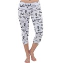 Skeleton pattern Capri Yoga Leggings View1