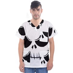 Halloween Men s V-neck Scrub Top