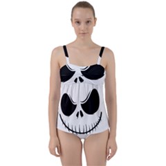 Halloween Twist Front Tankini Set