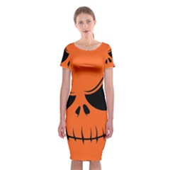 Halloween Classic Short Sleeve Midi Dress by Valentinaart