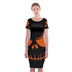 Halloween Classic Short Sleeve Midi Dress by Valentinaart