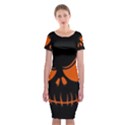 Halloween Classic Short Sleeve Midi Dress View1