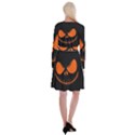 Halloween Long Sleeve Velvet Front Wrap Dress View2