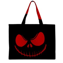 Halloween Zipper Mini Tote Bag by Valentinaart