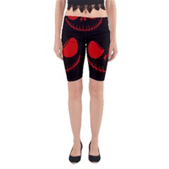 Halloween Yoga Cropped Leggings by Valentinaart