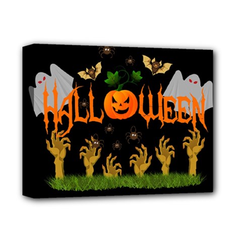 Halloween Deluxe Canvas 14  X 11  by Valentinaart