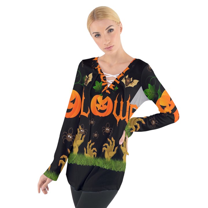 Halloween Tie Up Tee