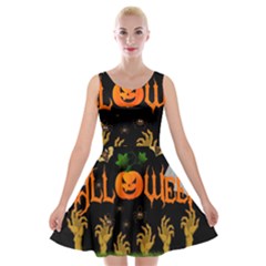 Halloween Velvet Skater Dress by Valentinaart