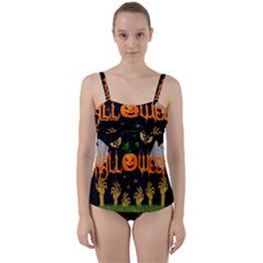 Halloween Twist Front Tankini Set by Valentinaart