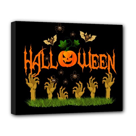 Halloween Deluxe Canvas 20  X 16   by Valentinaart