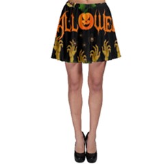 Halloween Skater Skirt by Valentinaart