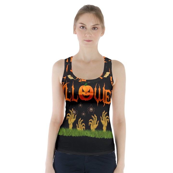 Halloween Racer Back Sports Top