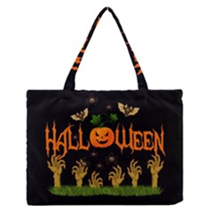 Halloween Zipper Medium Tote Bag by Valentinaart