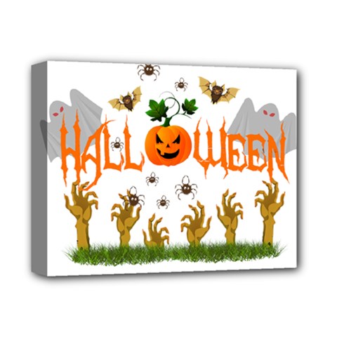 Halloween Deluxe Canvas 14  X 11  by Valentinaart