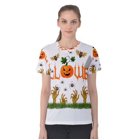 Halloween Women s Cotton Tee by Valentinaart