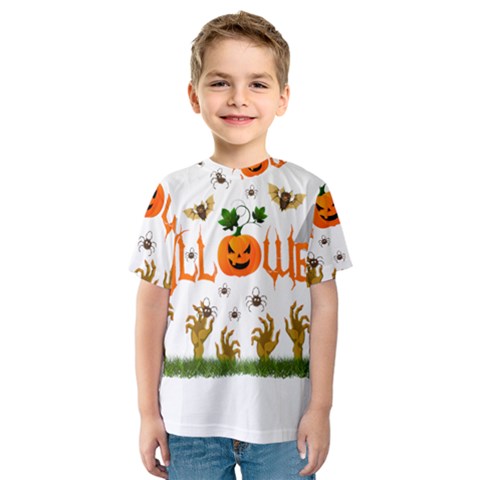 Halloween Kids  Sport Mesh Tee by Valentinaart