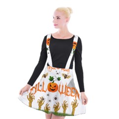 Halloween Suspender Skater Skirt by Valentinaart