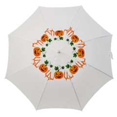 Halloween Straight Umbrellas by Valentinaart