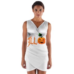 Halloween Wrap Front Bodycon Dress by Valentinaart