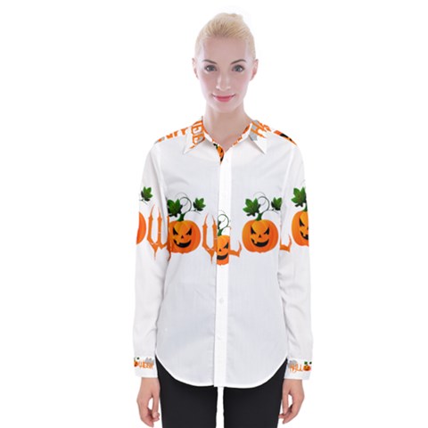 Halloween Womens Long Sleeve Shirt by Valentinaart