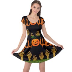 Halloween Cap Sleeve Dress by Valentinaart