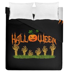 Halloween Duvet Cover Double Side (queen Size) by Valentinaart