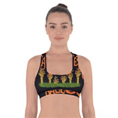 Halloween Cross Back Sports Bra