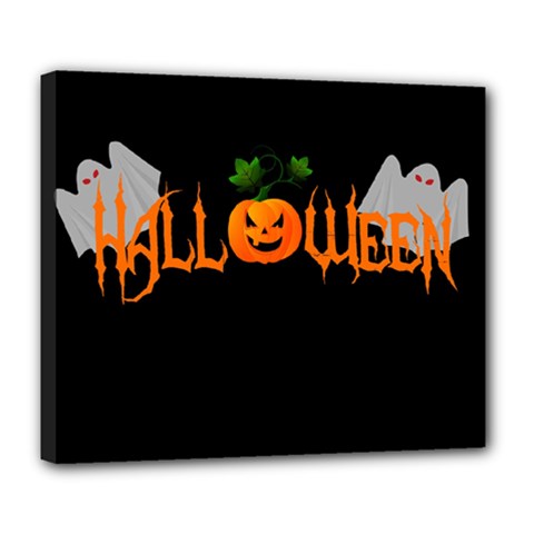 Halloween Deluxe Canvas 24  X 20   by Valentinaart