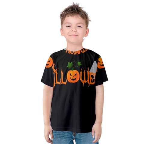 Halloween Kids  Cotton Tee by Valentinaart