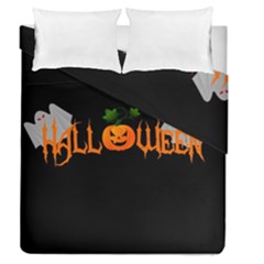 Halloween Duvet Cover Double Side (queen Size) by Valentinaart