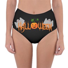 Halloween Reversible High-waist Bikini Bottoms