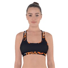 Halloween Cross Back Sports Bra by Valentinaart