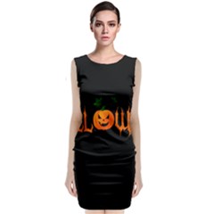 Halloween Sleeveless Velvet Midi Dress by Valentinaart