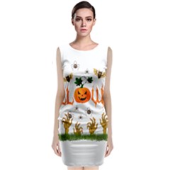 Halloween Classic Sleeveless Midi Dress by Valentinaart