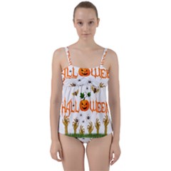 Halloween Twist Front Tankini Set by Valentinaart