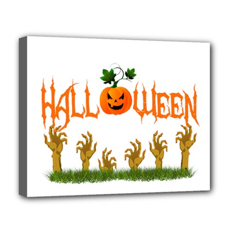 Halloween Deluxe Canvas 20  X 16   by Valentinaart