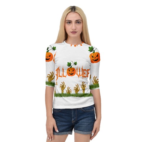 Halloween Quarter Sleeve Raglan Tee by Valentinaart